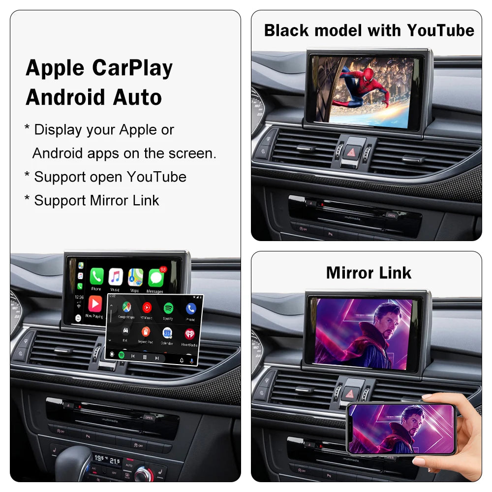 Wireless CarPlay for Audi A6 A7 2012-2018, with Android Auto Interface Mirror Link AirPlay | AUTOKITSHOP