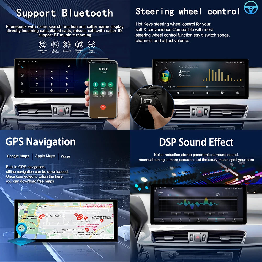Android 14 for BMW 5 Series F07 GT 2010 - 2018 CIC NBT System Car Intelligent Accessories