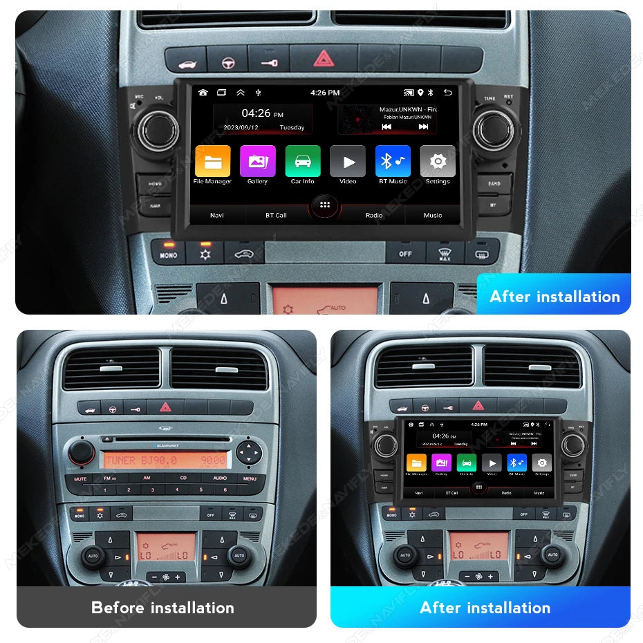 7'' Android 1 Din Car Multimedia Player for Fiat Grande Punto Linea 2007 2008 2009 2010 20 | AUTOKITSHOP