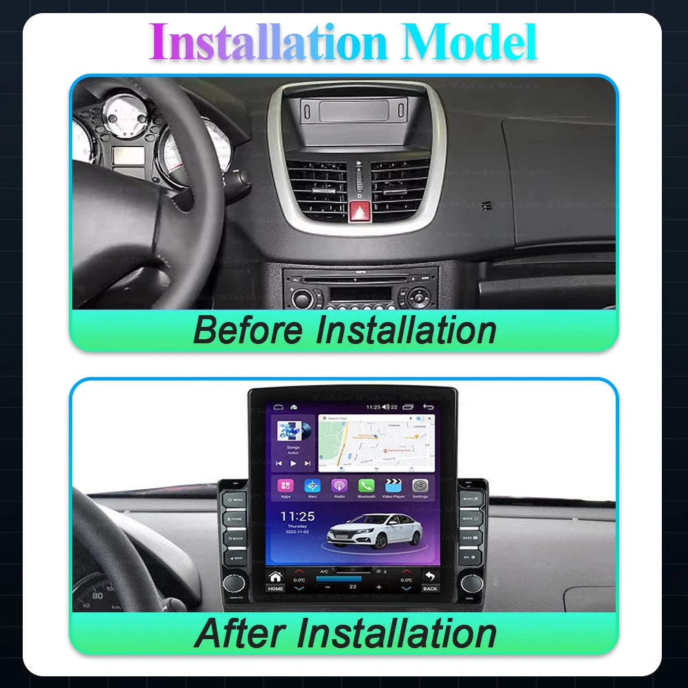 Android 16 Car Radio For Peugeot 207 2006 - 2015 Multimedia Video Player Multimedia Video  | AUTOKITSHOP