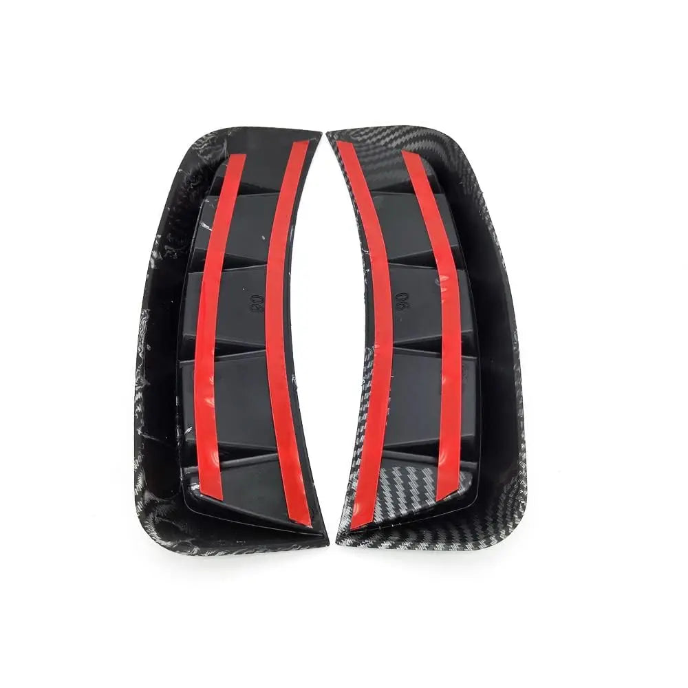 1Pair Car Side Fender Stickers Carbon Fiber Look Arch Wheel Eyebrow Protector