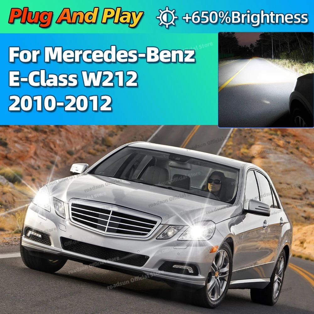 6000K LED Headlight HID D1S Replacement Canbus Upgrade Car Light For Mercedes Benz E Class