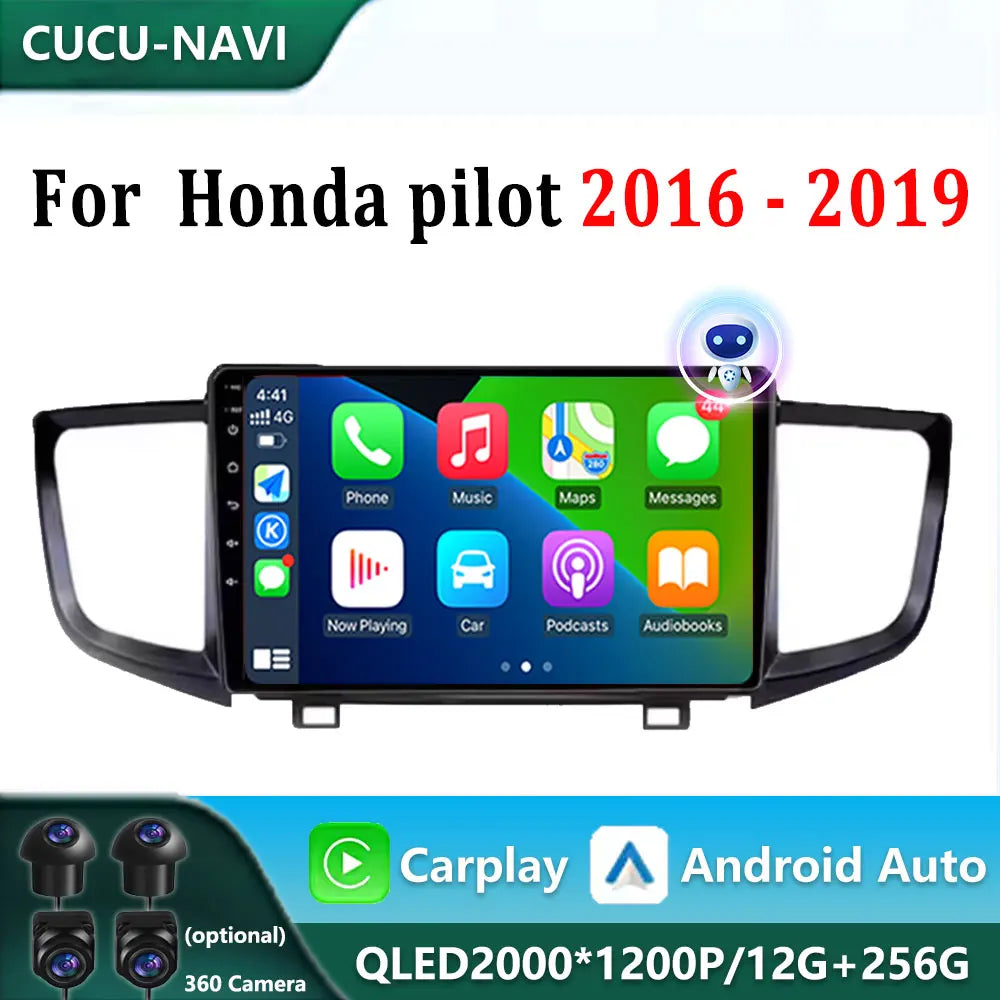 Android Auto For Honda pilot 2016 - 2019 Android Stereo Multimedia Player GPS Navigation C | AUTOKITSHOP