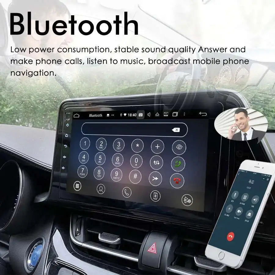 Wireless CarPlay Android 14 AI Voice Car Radio Stereo 8+128GB GPS Navigation For Toyota CH