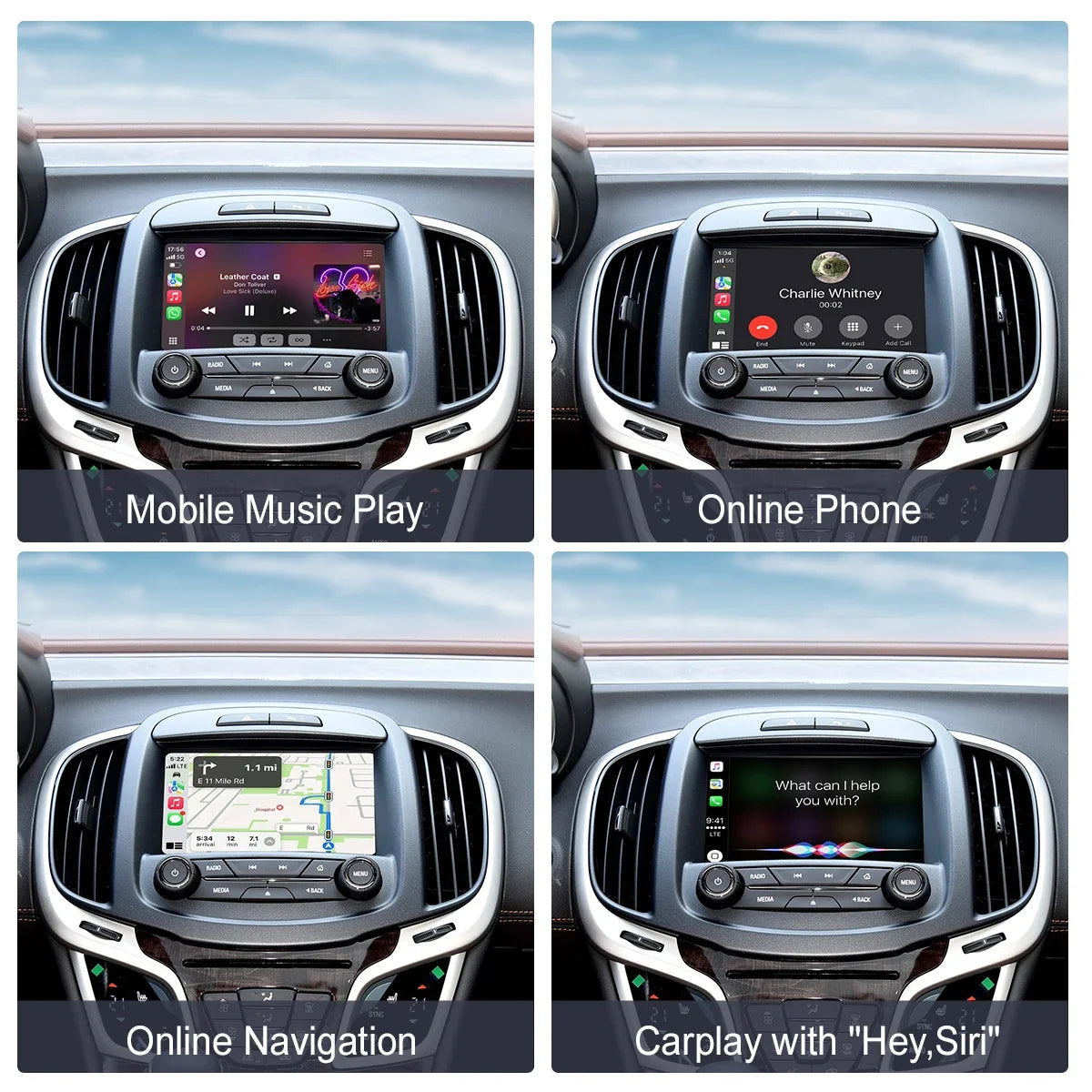Wireless Carplay For opel Mokka Buick Regal insignia 2013-2018 Zafira Cascada Android Auto