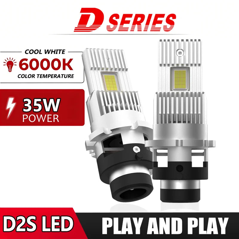 D SERIES D2S D4S Led Car Headlights HID Bulbs 35W D2R D4R Kit Xenon LED Car Light 30000LM