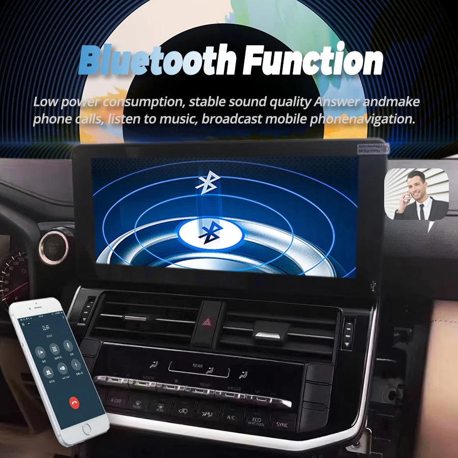 For Toyota LC300 2023 land Cruiser 300 Car Multimedia Video Player Android 14 1920 * 720 Q