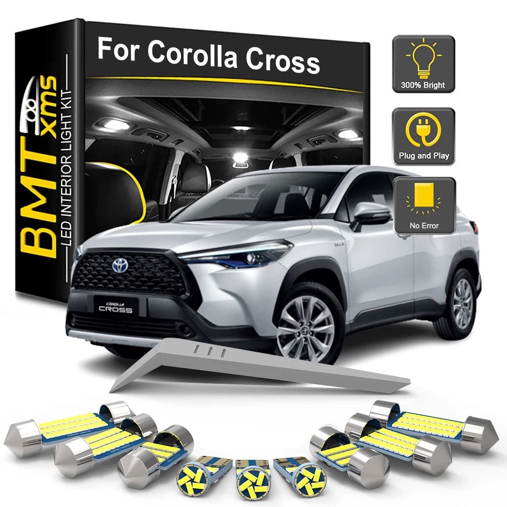 10-Piece LED Interior Light Kit for Toyota Corolla Cross - Canbus Error-Free Bulbs | AUTOKITSHOP
