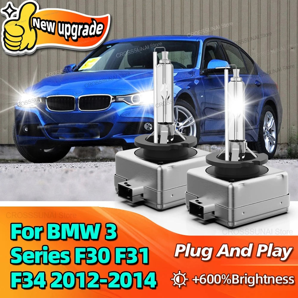 35W HID Car Xenon Headlight 6000K Auto Lamp 10000LM Bright Replacement Bulb For BMW 3 Seri