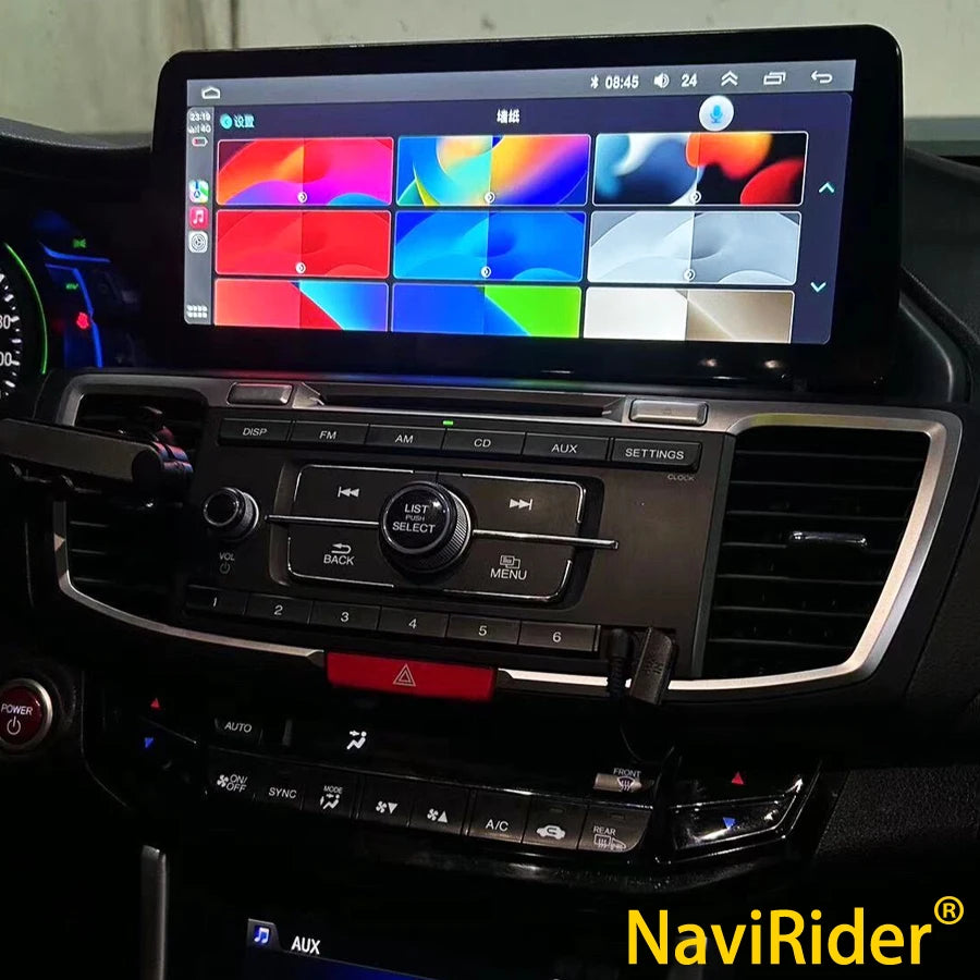 NaviRider 12.3" Android 14 Screen For Honda Accord 9 2013-2018 Navig Car Multimedia Video