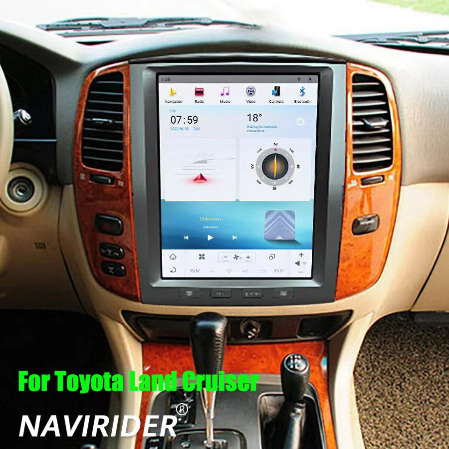 For Toyota Land Cruiser 100 LC100 Lexus LX470 Car Radio 12.1inch Android Screen GPS Naviga | AUTOKITSHOP