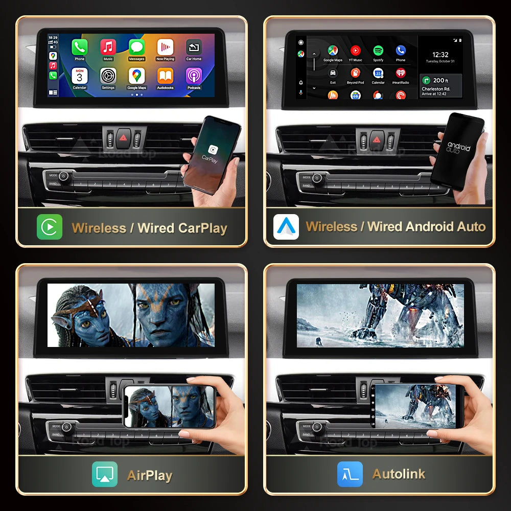 12.3 inch RodaTop Wireless Carplay Multimedia Touch Linux Screen For BMW X1 F48 2015-2017