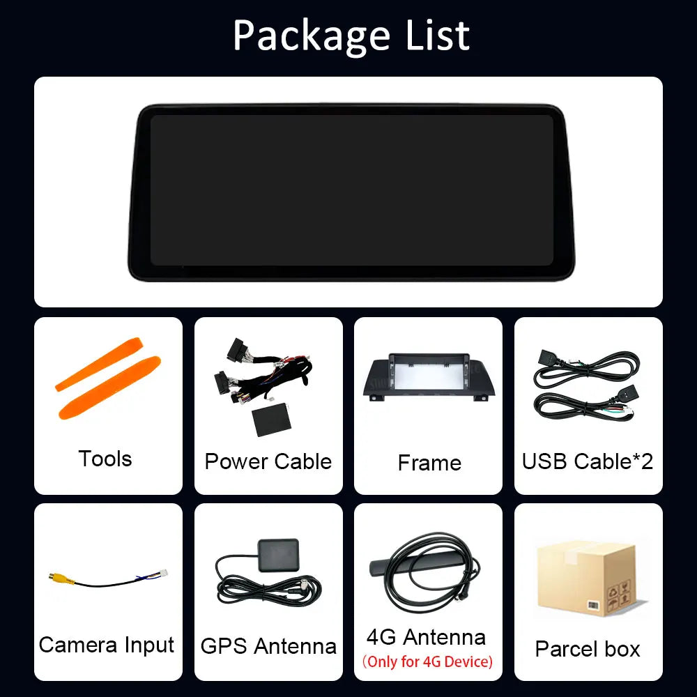 12.3 inch Android 14 GPS DSP BT Carplay Car Radio Multimedia Player for BMW 7 Series 2010