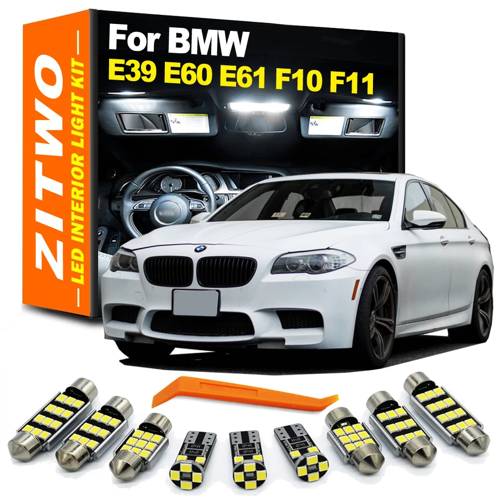 ZITWO Canbus LED Bulb Interior Dome Map Light Kit For BMW 5 Series E39 E60 E61 F10 F11 Sedan Touring 525 528 530 535 1995-2017