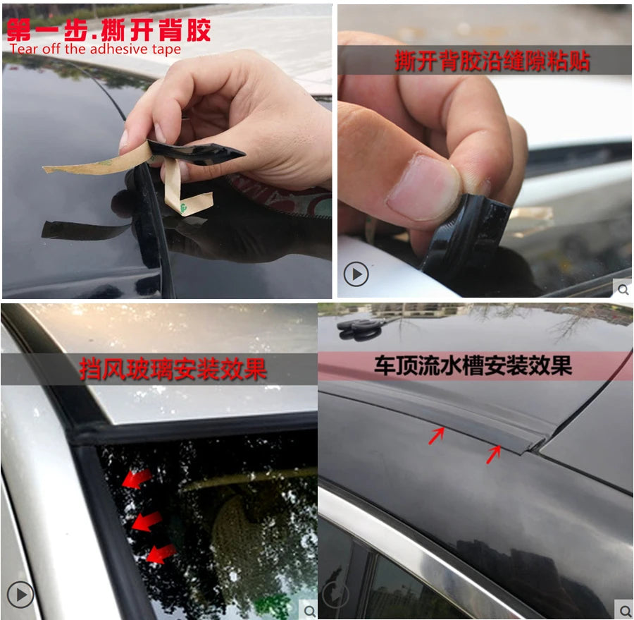 3M Universal Rubber Fillers Adhesives & Sealants Seal Car Front Rear Windshield Sunroof Wa