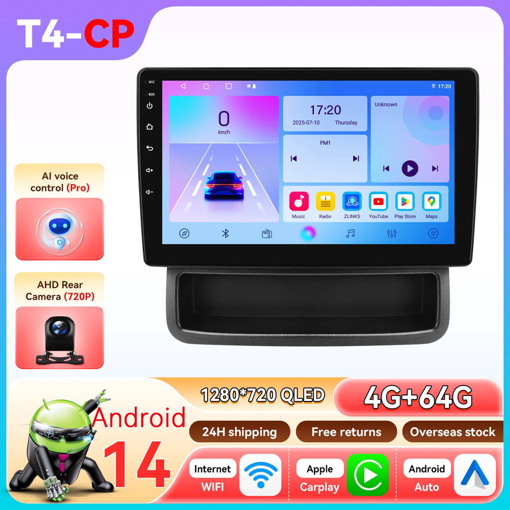 by Snapdragon 8Core Android 14 Car radio For Renault Trafic Opel Vivaro 2010 -2014 multime