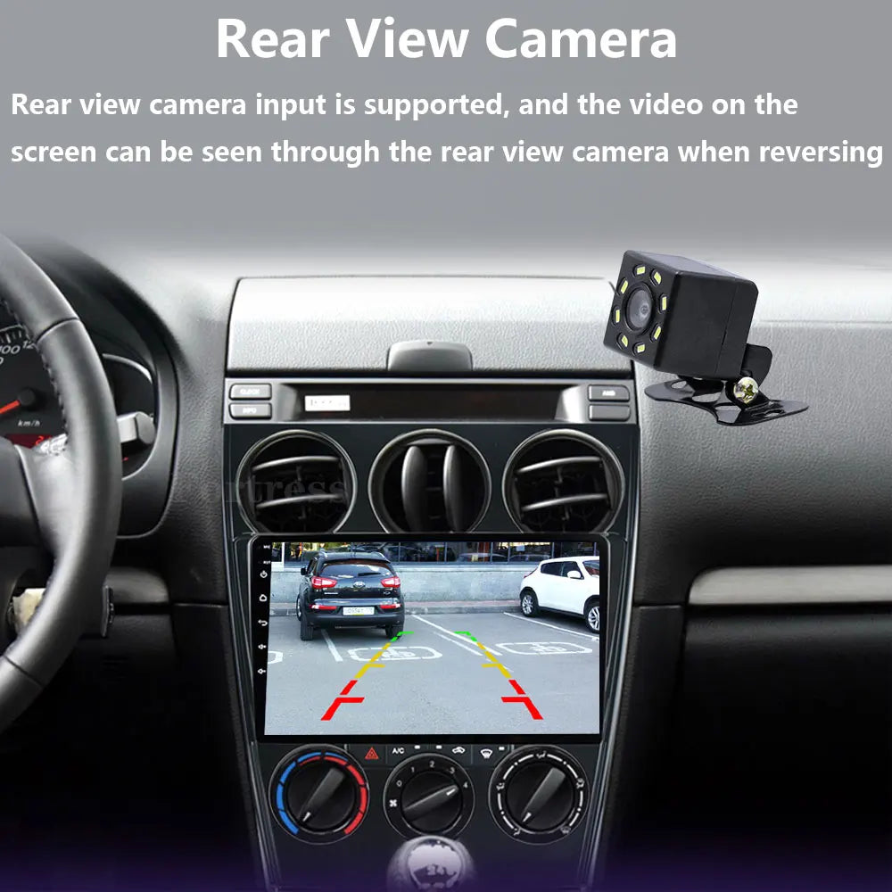 9" android 16 For Mazda 6 2002 2003 2004 2005 2006 2007 2008 Multimedia Car DVD Player Nav