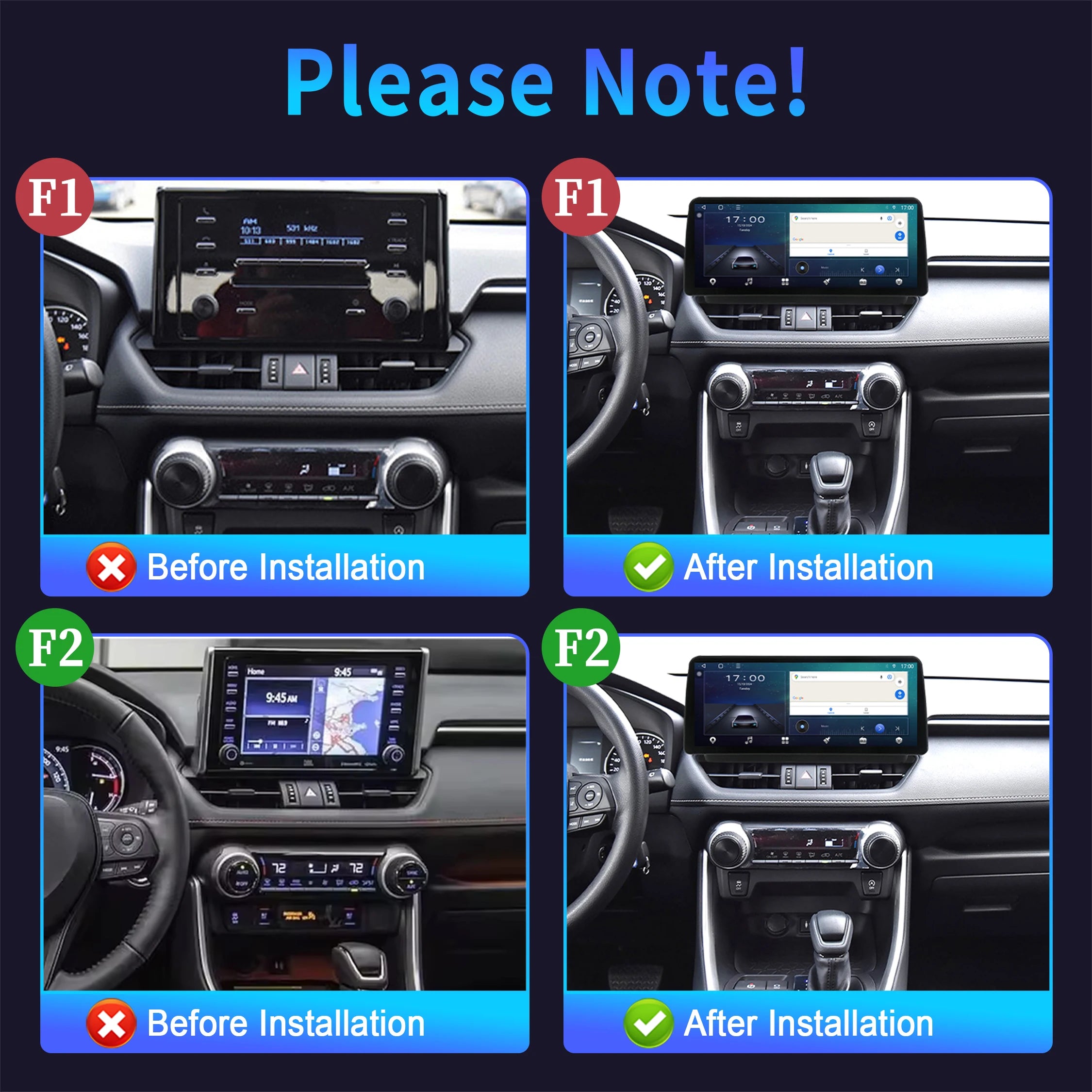 12.3 inch Android 14 Car Radio For Toyota RAV4 5 XA50 2018-2020 2021 2022 2023 GPS Multime