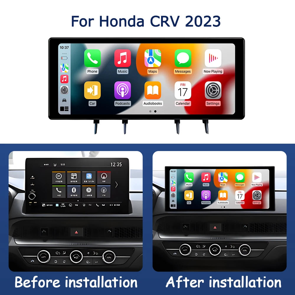 QLED 2400*900P Car Touch Display Screen for Honda CRV 2023 Multimedia Radio Player GPS Nav