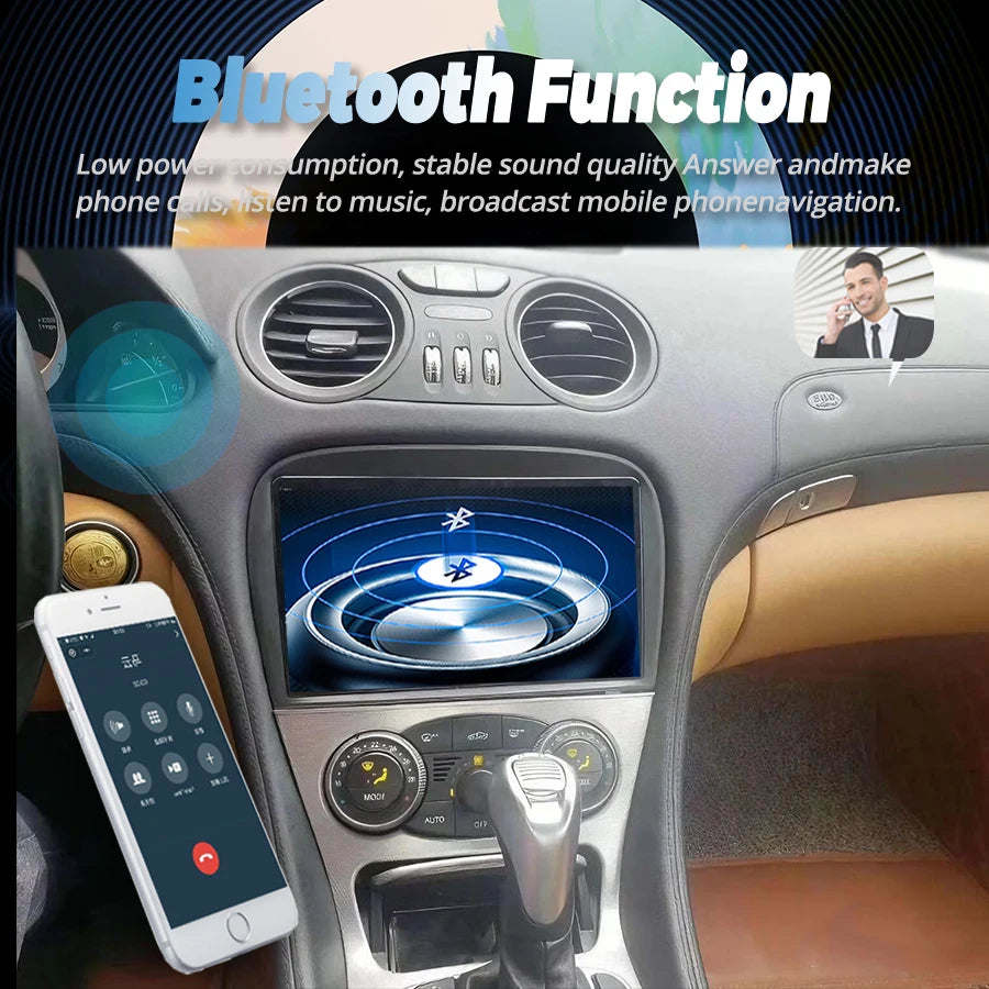 9" Android For Mercedes Benz SL R230 SL350 SL500 SL55 SL600 SL65 2001-2007 Car Multimedia