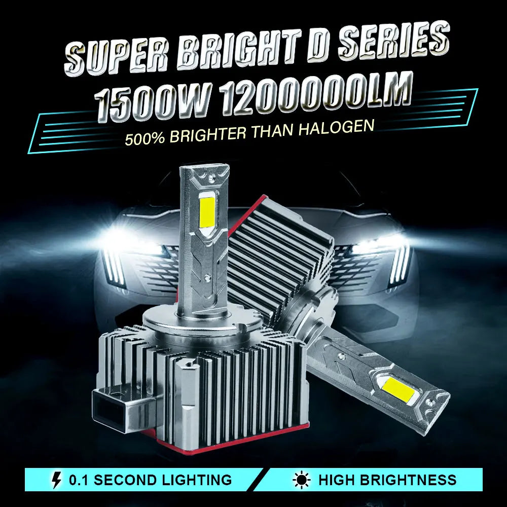 D1S D3S LED CANBUS 3600000LM Super Bright Car Lights 6000K 1:1 Xenon D2S D4S D1R D3R D2R D