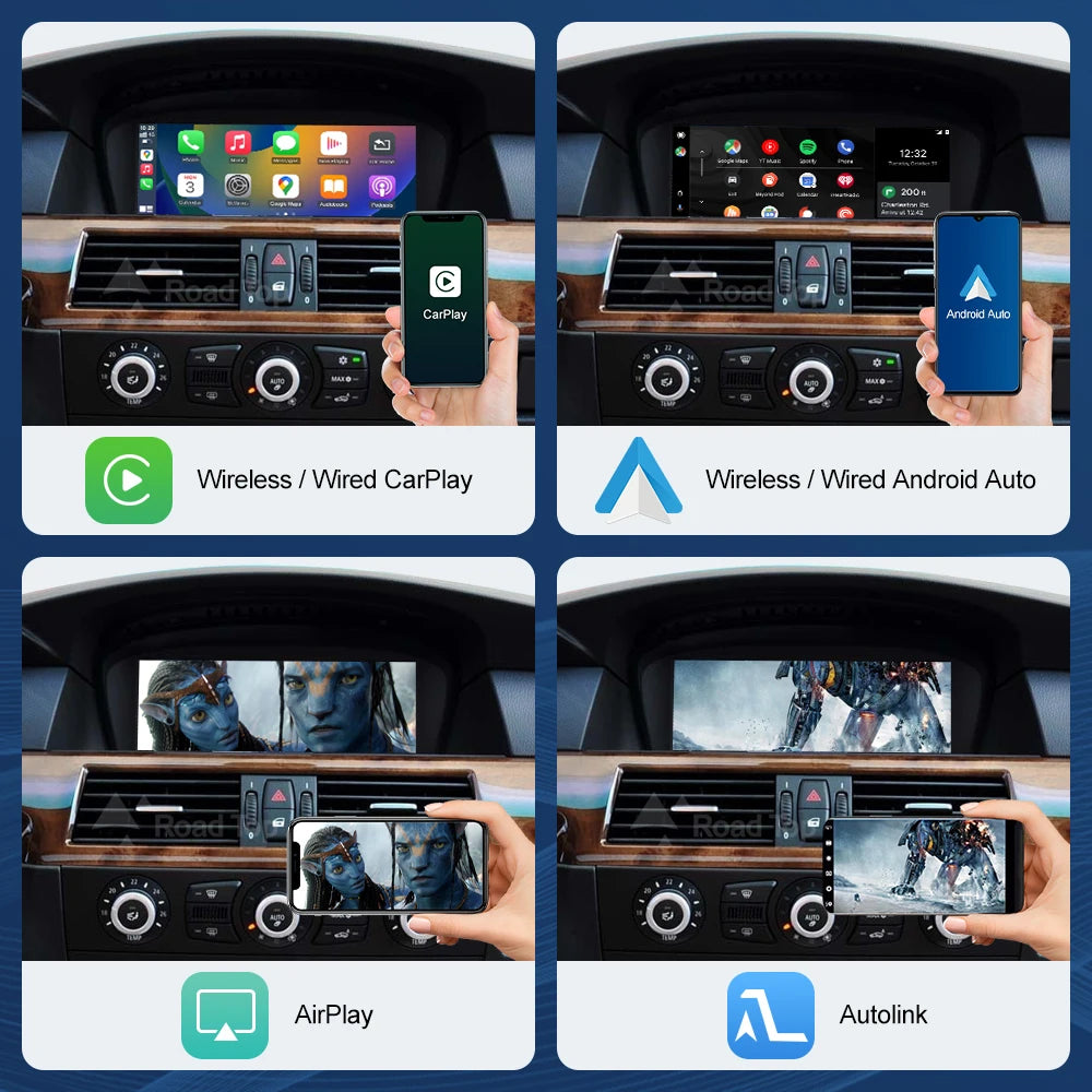 8.8INCH Wireless CarPlay Android Auto Car Multimedia For BMW 5 Series E60 E61 2005-2010 CC | AUTOKITSHOP