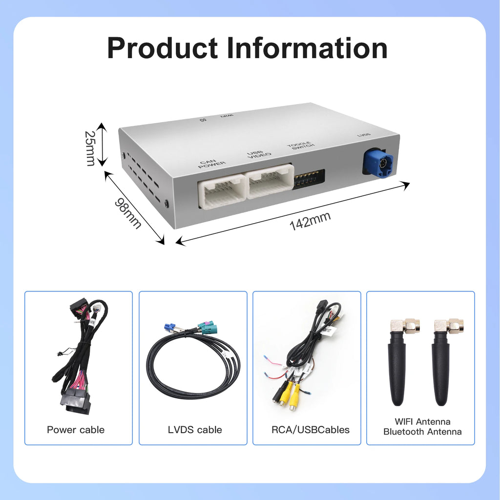 Wireless CarPlay Android Auto For Mercedes Benz V Class W447 V250 V260 with AirPlay Mirror