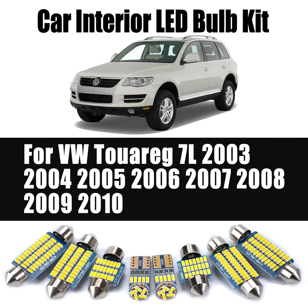18-Piece LED Interior Light Kit for VW Touareg 7L - Canbus Error-Free Bulbs | AUTOKITSHOP