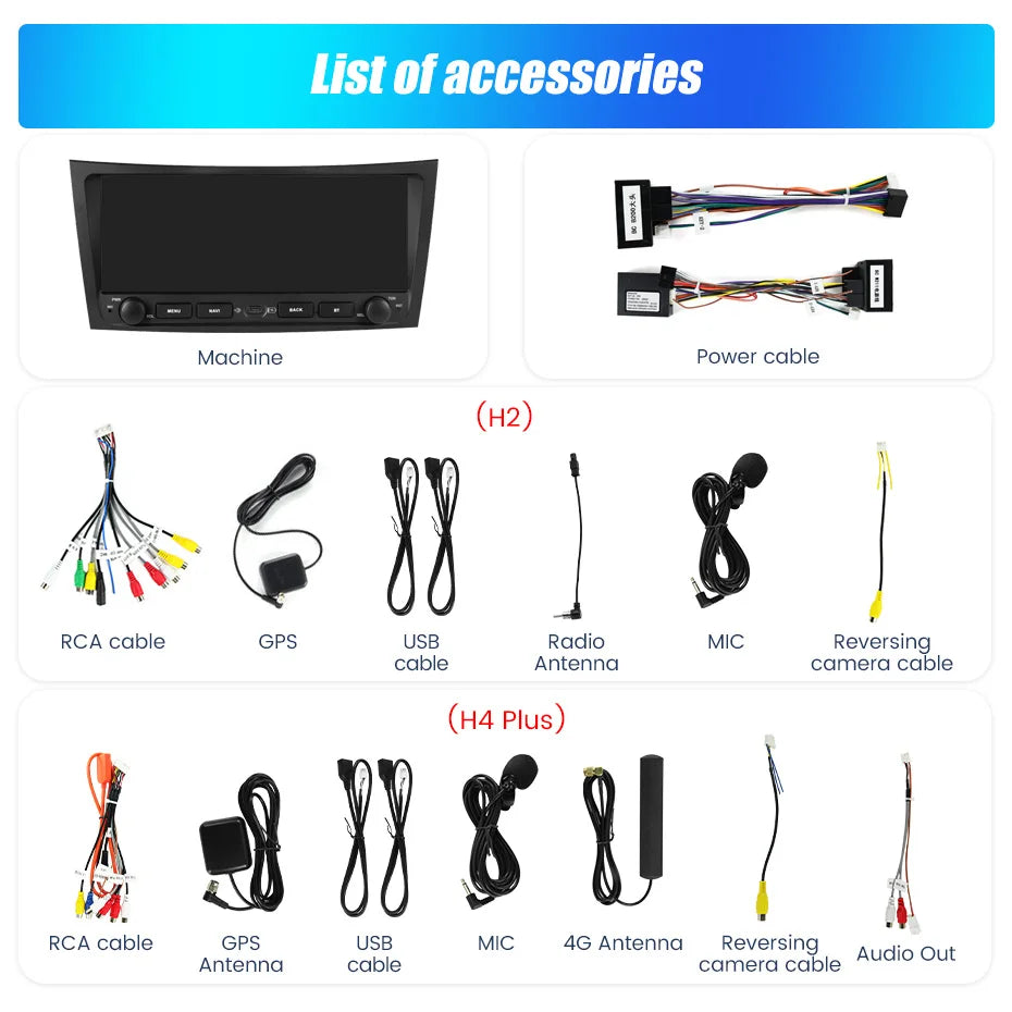 MEKEDE&NAVIFLY 2 Din Car radio For Mercedes Benz E-class W211 E200 E220 E300 E350 E240 E27