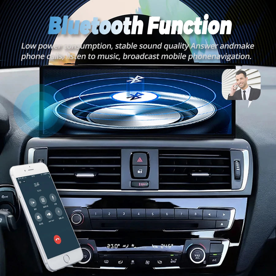 15.8" Multimedia Video Player Wireless Carplay For BMW 2 Series F22 F23 F45 F46 2013-2017
