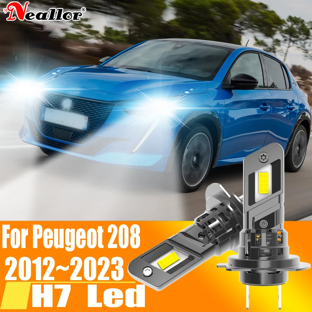 2x High Power H7 Led Headlight Canbus No Error H18 Car Bulb 6000K White Light Moto Diode L