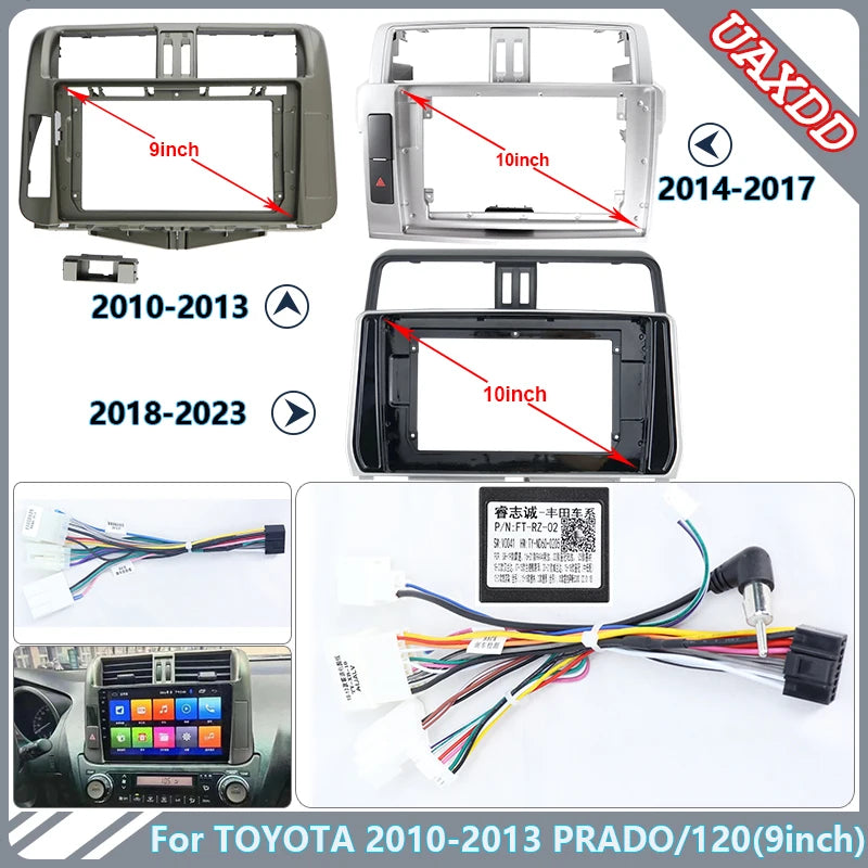 FOR TOYOTA 2010-2023 PRADO 120 Car Radio Android DVD Video Stereo Player Audio Screen CD P