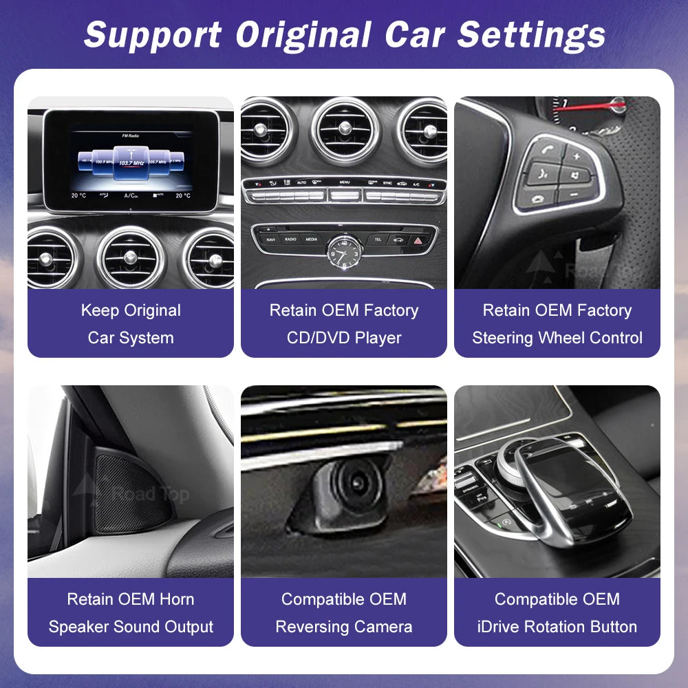 Linux Touch Screen for Mercedes Benz C Class W205 GLC GLA CLA W447 2015-2019 Wireless Carp | AUTOKITSHOP