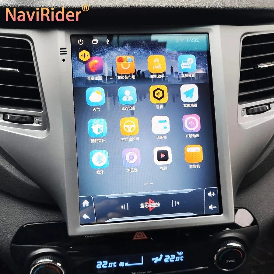 128GB 256GB Screen 9.7'' Car Multimedia Video Player HU For Hyundai Tucson 2017 GPS Naviga