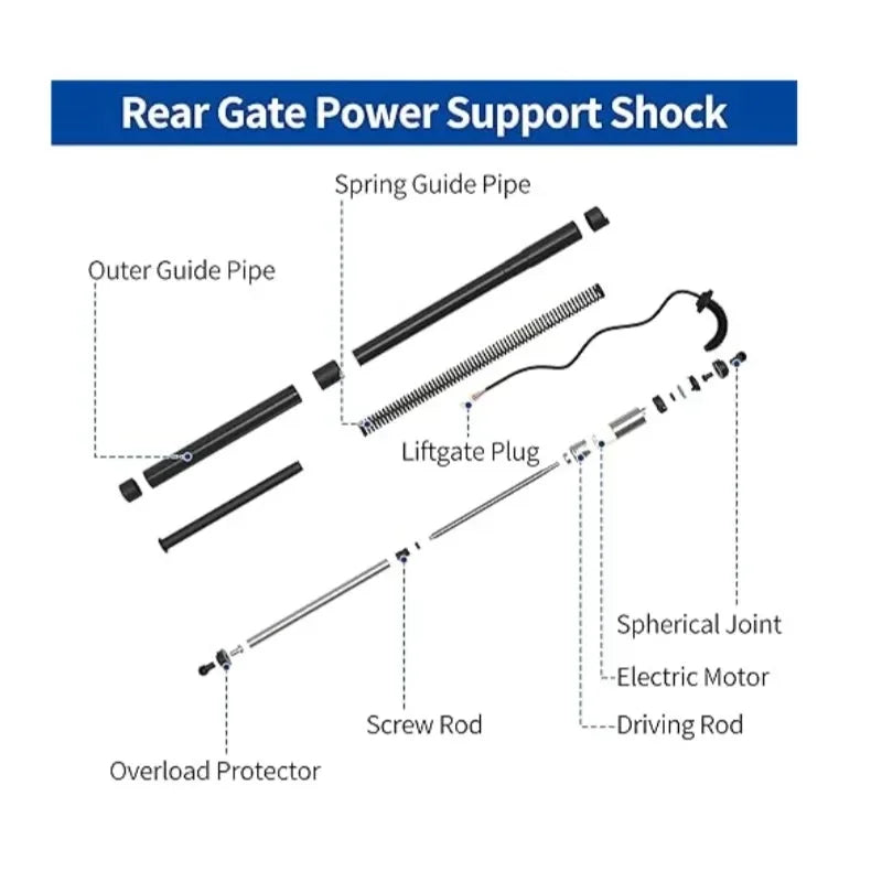 Tailgate Support Rod For Ford Focus Wagon 2018+ Rear Tailgate Strut Electric Support Strut | AUTOKITSHOP
