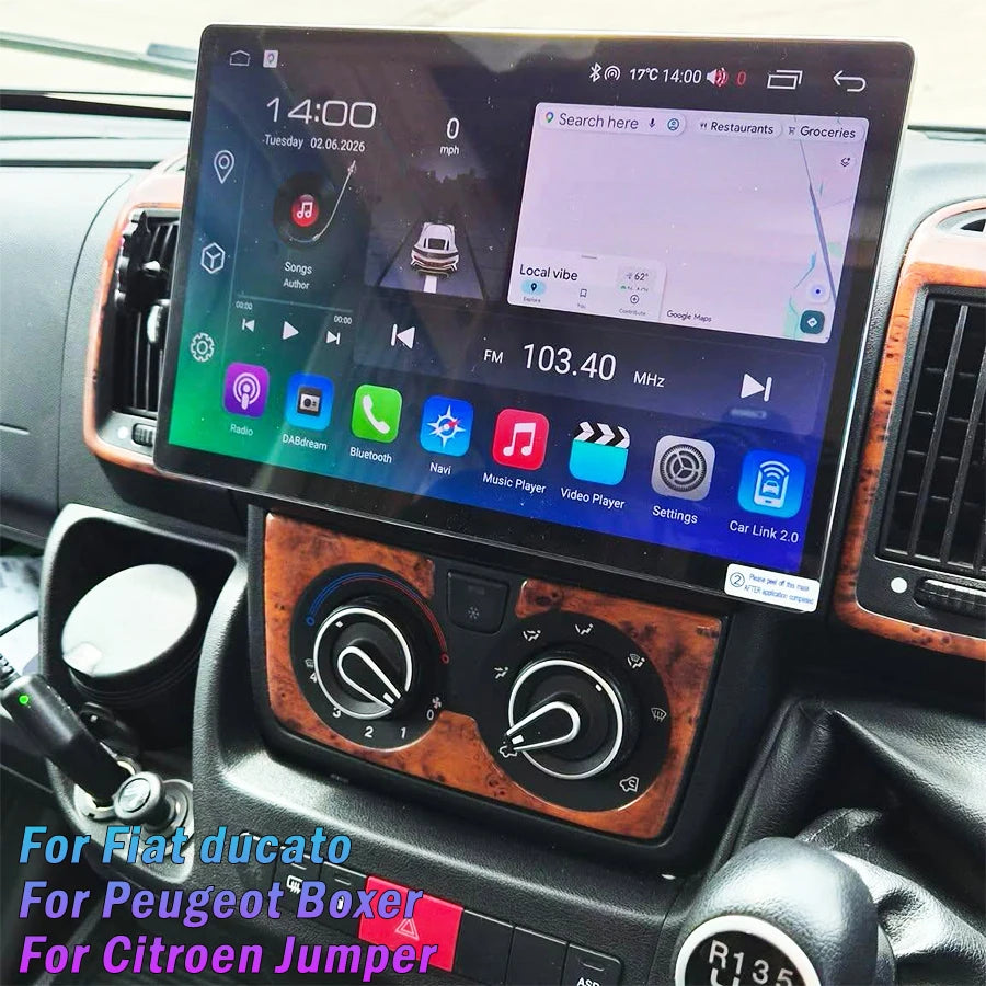 12.5" For Fiat Ducato For Peugeot Boxer For Citroen Jumper 2K Car Radio 2 Din Android Carp