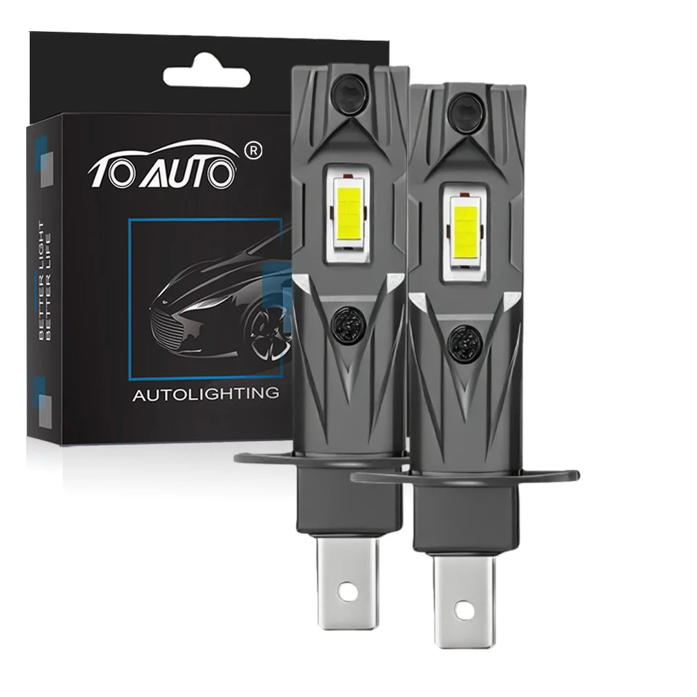 TOAUTO H1 LED Lights Bulbs 70W 30000LM Car H1 LED Headlights Canbus Auto Diode Fog Lamps 1