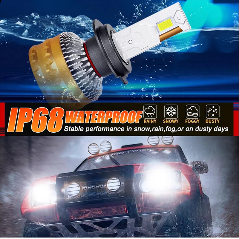H4 H7 LED Headlight Bulbs Canbus H1 H11 H8 H9 9005 9006 9012 HB3 HB4 HIR2 9570 CSP Chips T