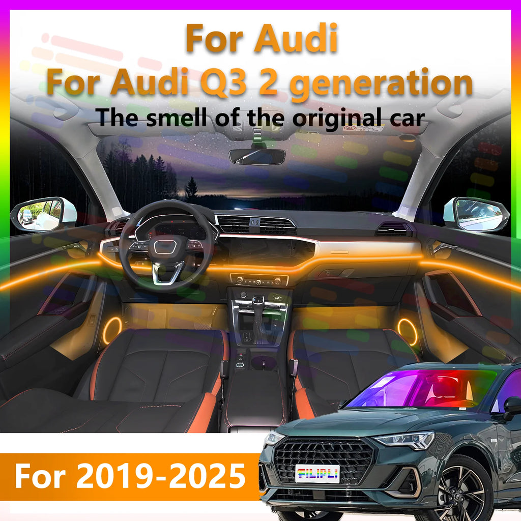 RGB - Ambient Light - for Audi Q3 2019-2025 - App Control - Car Interior Lighting | AUTOKITSHOP