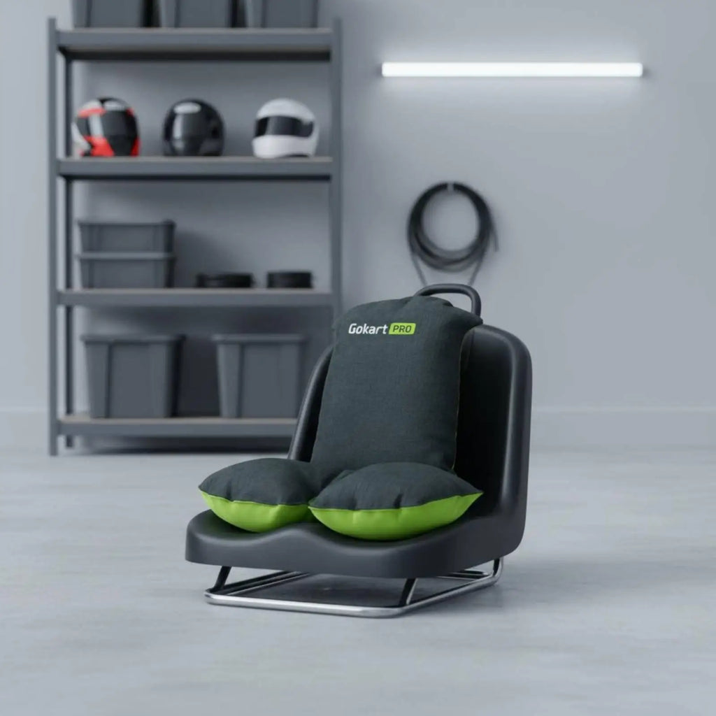Anti Slip Kart Seat Cushion Ergonomic Go Kart Pad Full Support Accessory for Long Drive - Automotive LED Light