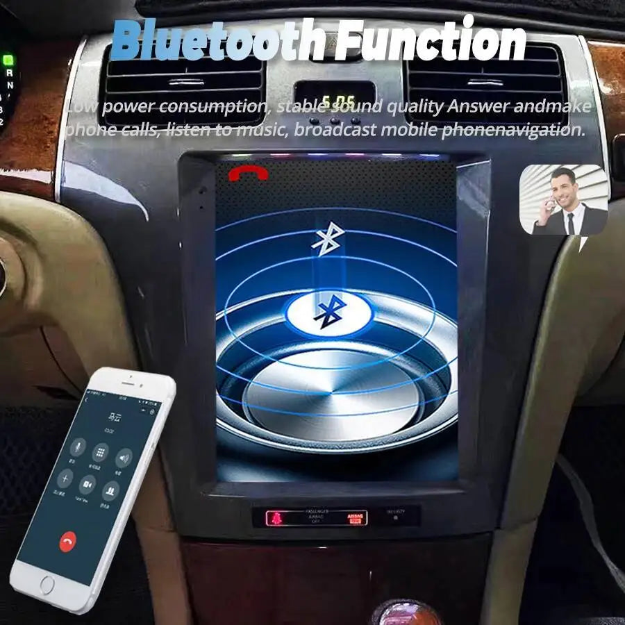 9.7'' GPS Wireless CARPLAY Stereo Vertical Screen Head Unit For Lexus ES300 ES330 XV30 ES