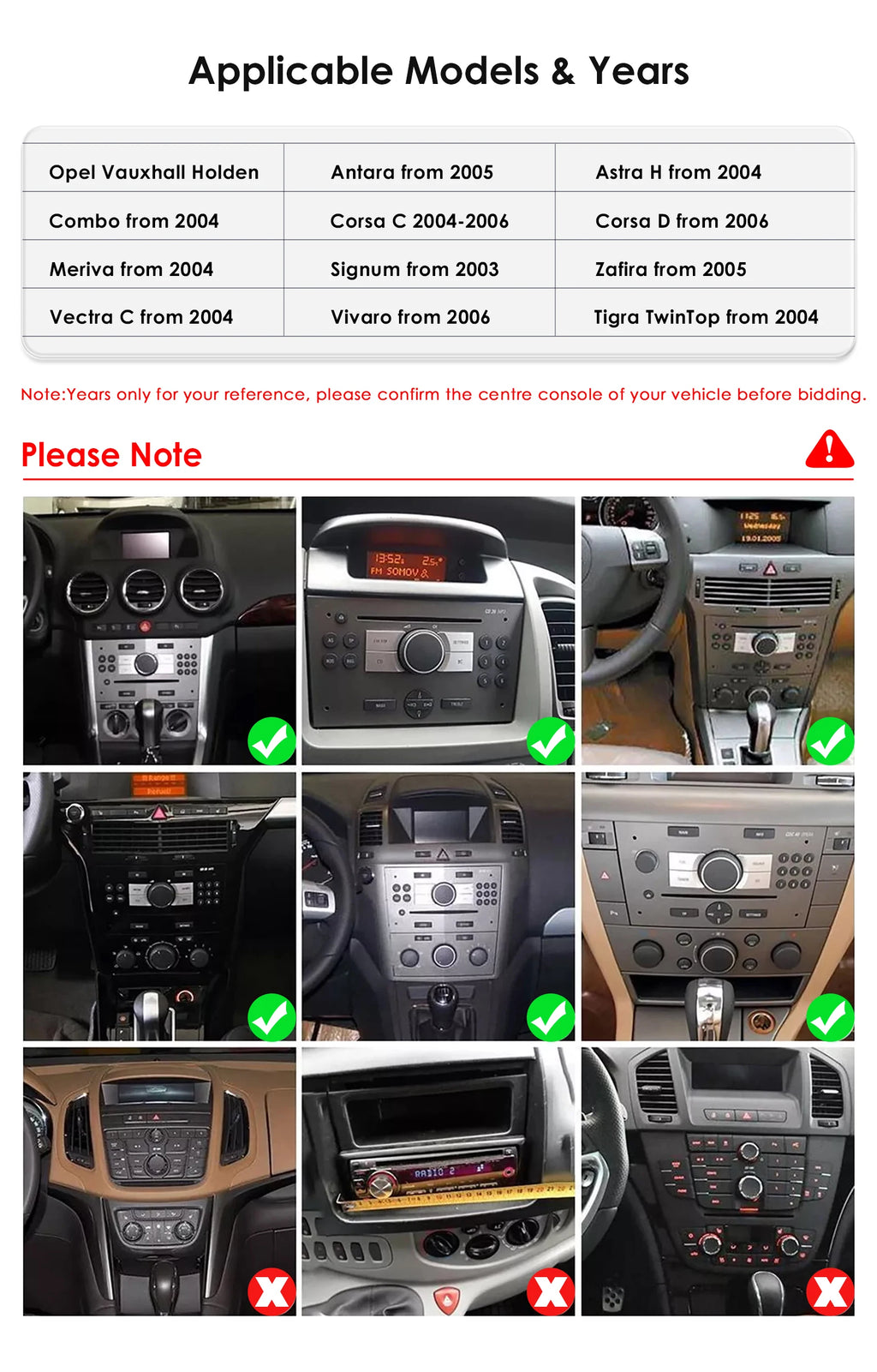 9"Carplay Android Auto Car radio Multimedia For Opel Astra H 2004 Antara Corsa C D Meriva