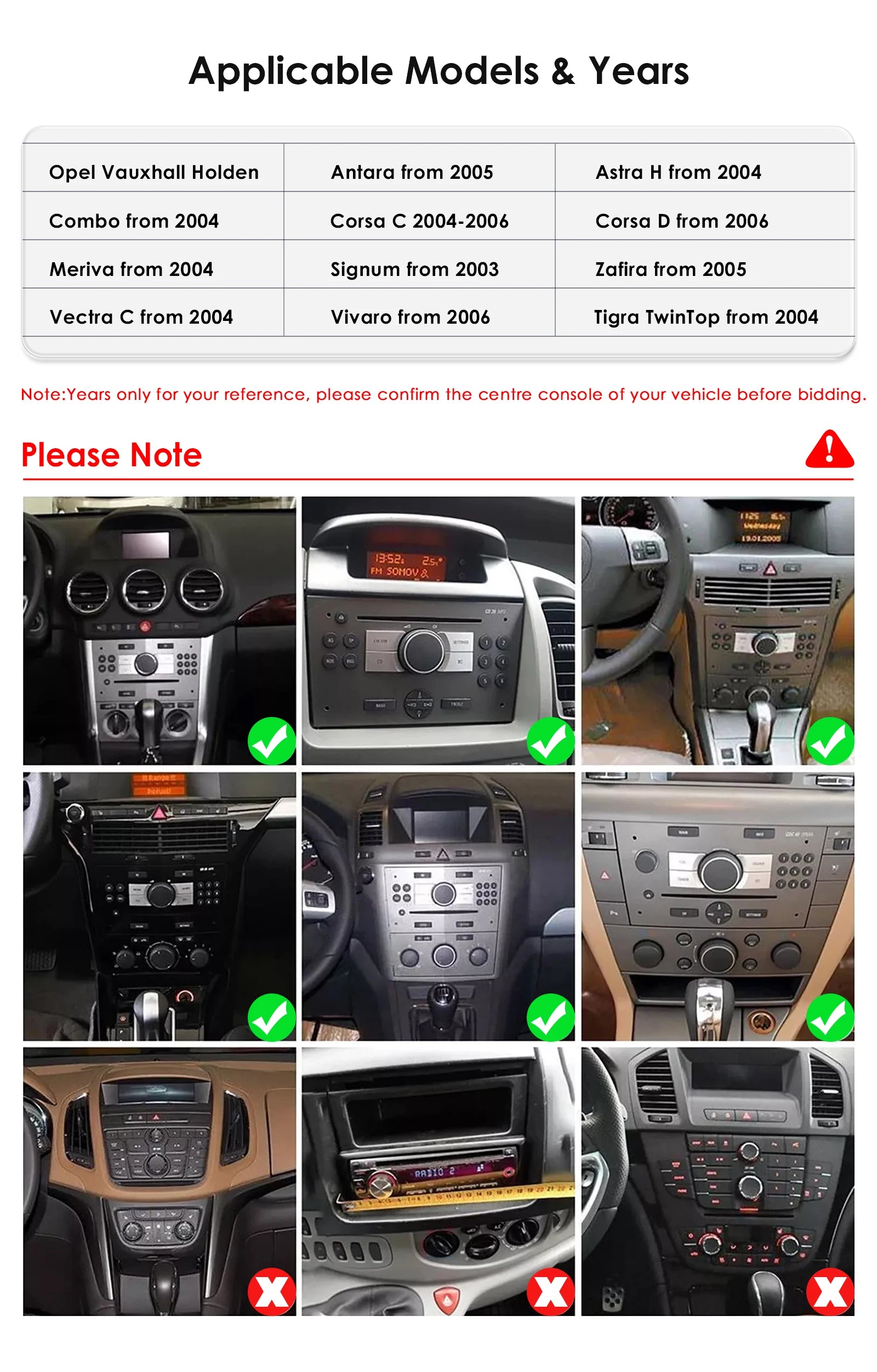 9"Carplay Android Auto Car radio Multimedia For Opel Astra H 2004 Antara Corsa C D Meriva