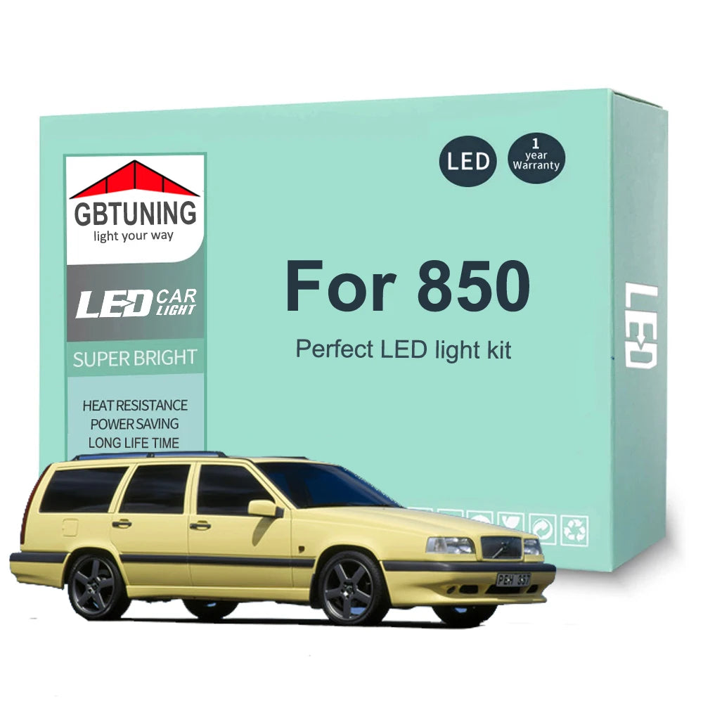 14-Piece LED Interior Light Kit for Volvo 850 - Canbus Error-Free Bulbs | AUTOKITSHOP