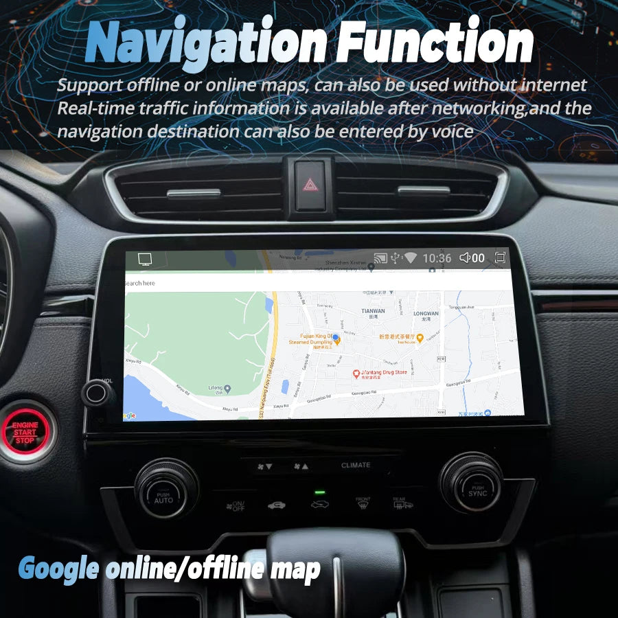 10.33inch For Honda Civic 2016 - 2018 Original Style Screen Car Radio Android 13 GPS Multi | AUTOKITSHOP