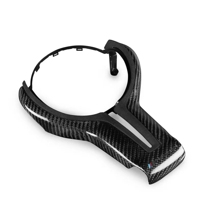 Suede Carbon Fiber Steering Wheel Trim Replace For BMW M2 M3 M4 M5 M6 X5M F06 F12 F13 Car