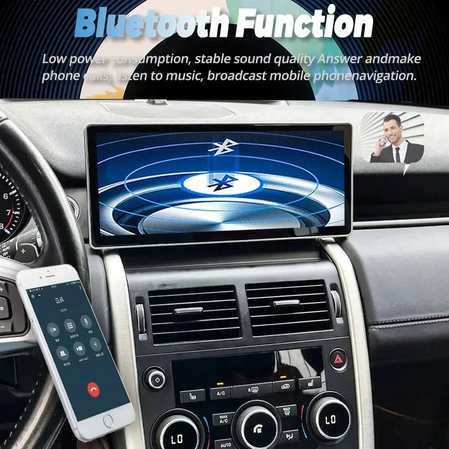 12.3" Navi Android 15 DSP Stereo For Land Rover Discovery Freelander 2015-2019 HU Car Mult