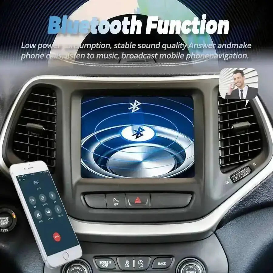 Multimedia Video Player Stereo for Jeep Cherokee 2014-2021 Android 15 Navi Autoradio Carpl