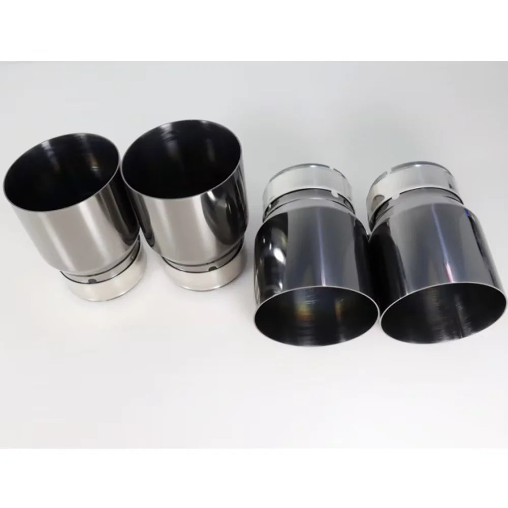 4 Pieces Stainless Steel Exhaust Tips For BMW F87 M2 F80 M3 F82 F83 M4 Direct Fi for BMW F82 F87 F83 - Automotive LED Li