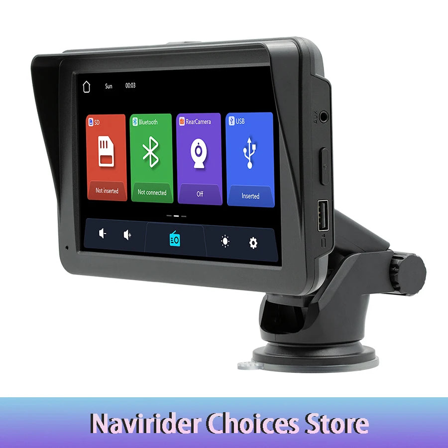 7inch Android Auto Wireless CarPlay Car Radio WiFi GPS FM HD Player Stereo Bluetooth Multi